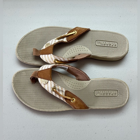 Sperry Tan and Brown Sandals - Picture 4 of 8